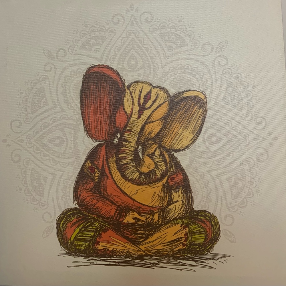 Modern Art classical “LORD GANESHA” canvas Painting.